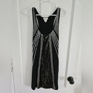 Black beaded a sequin dress. Made by Orange size Medium.